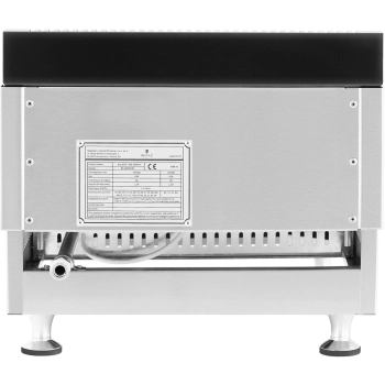 Grill gazowy pojedynczy gładki nastawny na gaz ziemny 0,02 bar 35 x 40 cm 3100 W