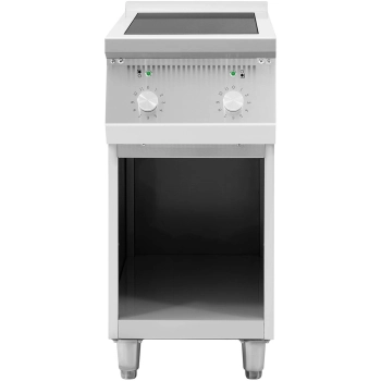 Kuchnia indukcyjna 2 palnikowa wolnostojąca na otwartej podstawie 400 V 8500 W