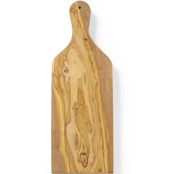 Deska do serwowania z drewna oliwnego z uchwytem 400 x 140 x 18 mm - Hendi 505250