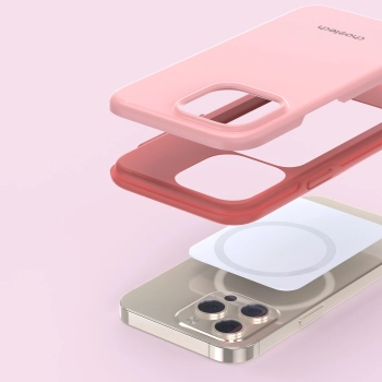 Etui do iPhone 13 Pro MFM Anti-drop case różowy