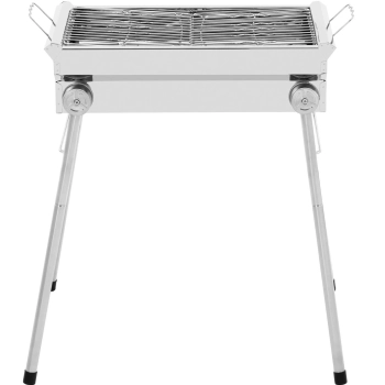 Grill węglowy składany z rusztem 43 x 25 cm