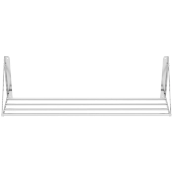Półka ścienna składana ze stali nierdzewnej do 40 kg 120 x 30 cm