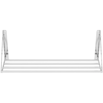 Półka ścienna składana ze stali nierdzewnej do 40 kg 100 x 30 cm