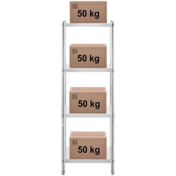 Regał metalowy magazynowy gastronomiczny do 200 kg 60 x 60 x 180 cm