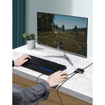 Adapter przejściówka HUB 4w1 USB Adapter USB3.0 TO USB3.0*1+USB2.0*3 1m Black