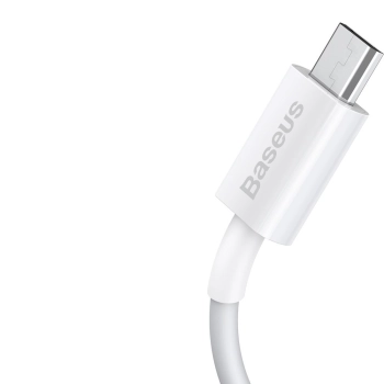 Superior kabel przewód USB microUSB do szybkiego ładowania 2A 1m biały