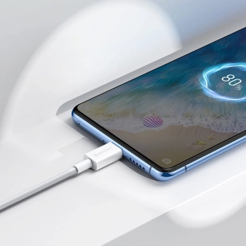 Superior kabel przewód USB microUSB do szybkiego ładowania 2A 1m biały