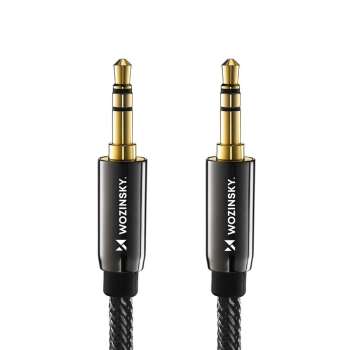 Uniwersalny kabel przewód mini jack AUX 2m czarny