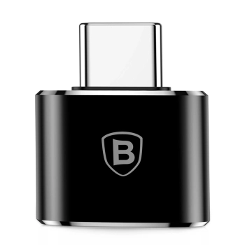 Adapter przejściówka ze złącza USB na USB-C OTG - czarny