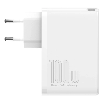 Szybka ładowarka sieciowa GaN2 Pro USB USB-C QC PD 100W biały