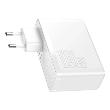 Szybka ładowarka sieciowa GaN2 Pro USB USB-C QC PD 100W biały