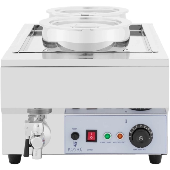 Bemar elektryczny podgrzewacz stacja do zupy fondue czekolady 1500 W 2 x 7 l