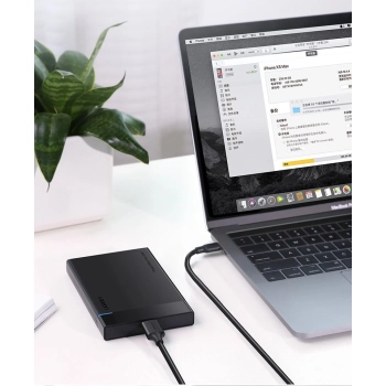 Kabel przewod USB-C - micro USB-B SuperSpeed 3.0 1m czarny
