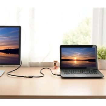 Przedłużacz przejściówka kabla HDMI 4K 10.2 Gbps 340Mhz 0.5 m czarny