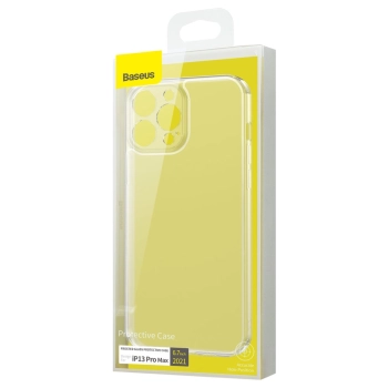 Etui pokrowiec do iPhone 13 Pro Max sztywna obudowa z żelową ramką przezroczysty
