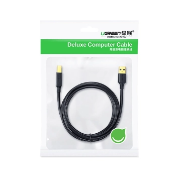 Kabel przewód USB Typ B do drukarki męski - USB 2.0 męski 480Mbps 1m czarny