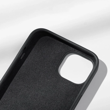 Elastyczne silikonowe etui na telefon do iPhone 14 Plus Protective Case czarny