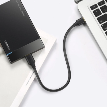 Kabel przewód do dysku USB-A 3.0 - Micro USB-B SuperSpeed 5Gb/s 1m czarny