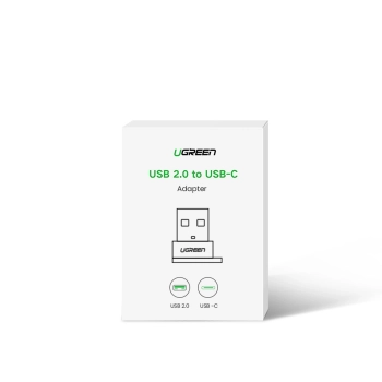 Przejściówka adapter gniazdo z wtyczki USB-C na USB czarny
