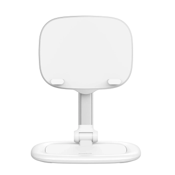 Regulowany stojak podstawka na tablet i telefon Seashell Series biały