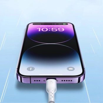 Kabel przewód do iPhone Flash-Charge Series USB-C - Lightning 30W 1m czarny