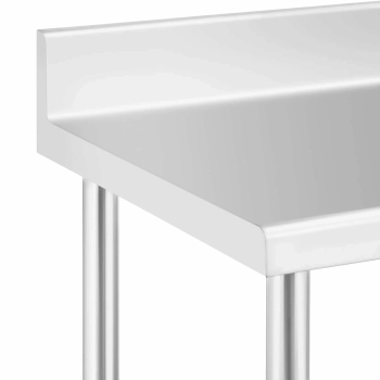 Stół blat roboczy przyścienny z rantem na kółkach 1 półka 100 x 60 cm do 155 kg