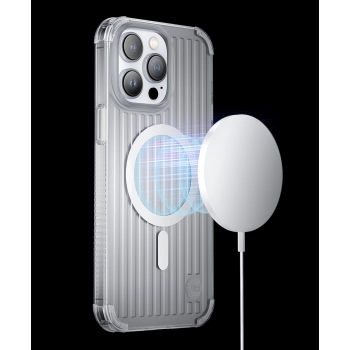 Magnetyczne etui iPhone 14 Plus MagSafe PQY Go Out Series laser color