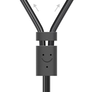 Kabel przewód audio 3.5 mm mini jack - 2x RCA 1.5m czarny