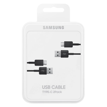 2 x Kabel przewód Samsung USB - USB-C 480Mb/s 5A 1.5m czarny ZESTAW 2szt