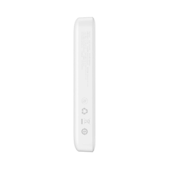 Mini powerbank 10000mAh z ładowaniem indukcyjnym MagSafe PD 20W biały
