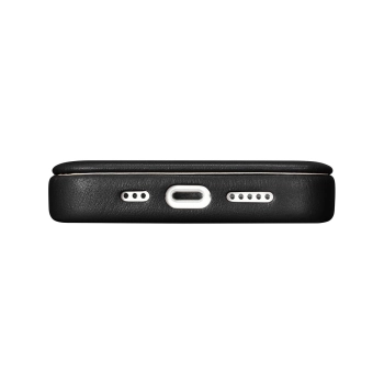Skórzane etui iPhone 14 Pro z klapką magnetyczne MagSafe CE Premium Leather czarny