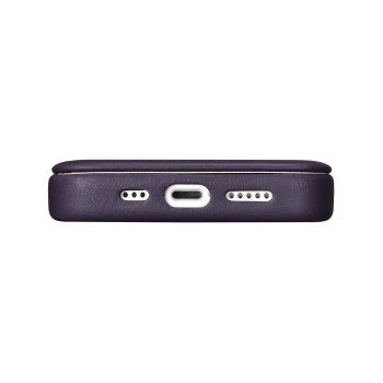 Skórzane etui iPhone 14 Plus z klapką magnetyczne MagSafe CE Premium Leather fioletowy