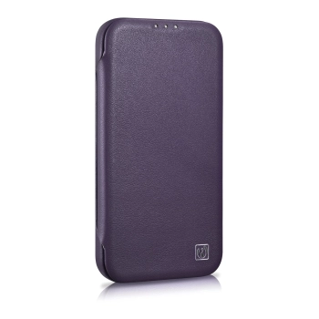 Skórzane etui iPhone 14 Plus z klapką magnetyczne MagSafe CE Premium Leather fioletowy