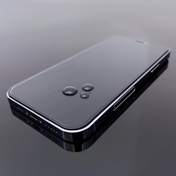 ZESTAW 2x Szkło hartowane na cały ekran z ramką do iPhone 15 Pro Max czarne