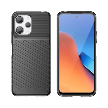 Pancerne elastyczne etui pokrowiec do Xiaomi Redmi 12 Thunder Case czarne