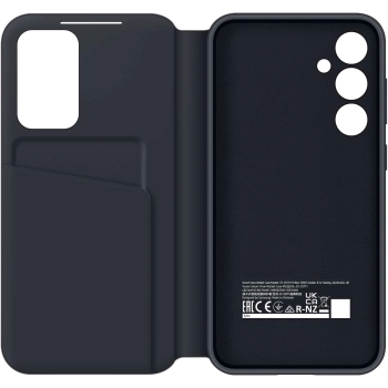 Oryginalne etui pokrowiec do Samsung Galaxy S23 FE kieszeń na kartę Smart View Wallet czarne
