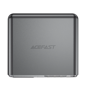 Stacja zasilania ładowarka PD 218W GaN z 4 portami 3x USB-C + USB-A szary