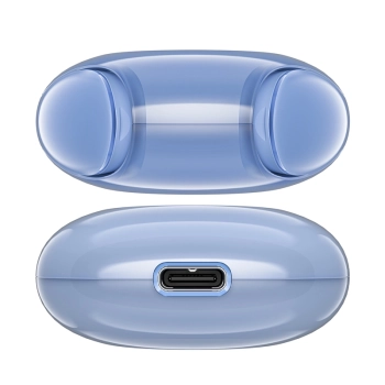 Słuchawki bezprzewodowe T9 Bluetooth 5.3 douszne USB-C niebieskie