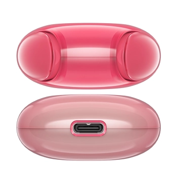 Słuchawki bezprzewodowe T9 Bluetooth 5.3 douszne USB-C czerwone