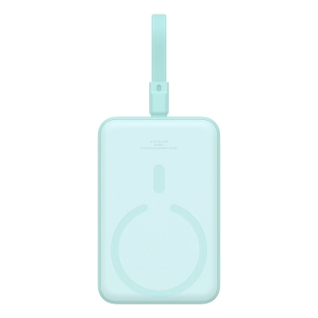 Mini Powerbank MagSafe 10000mAh 20W z kablem Lightning do iPhone 0.3m niebieski