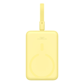 Mini Powerbank MagSafe 10000mAh 20W z kablem Lightning do iPhone 0.3m żółty