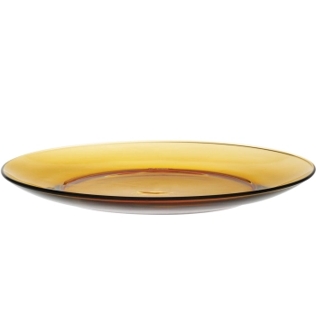 Talerz deserowy Duralex LYS AMBER pomarańczowy śr. 190 mm - zestaw 6 szt.