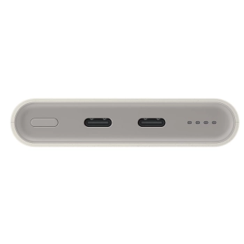 Oryginalny powerbank FastCharge 2x USB-C 25W 10000mAh beżowy