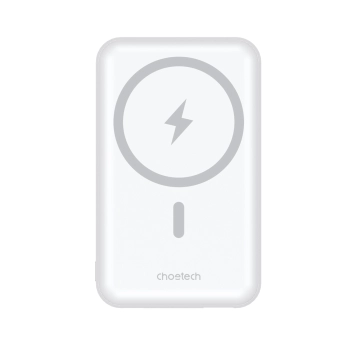 Powerbank 10000 mAh 20W MagSafe USB-A USB-C funkcja podstawki - biały
