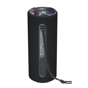 Głośnik przenośny Bluetooth Mirtune C2 24W + kable USB-C AUX - czarny