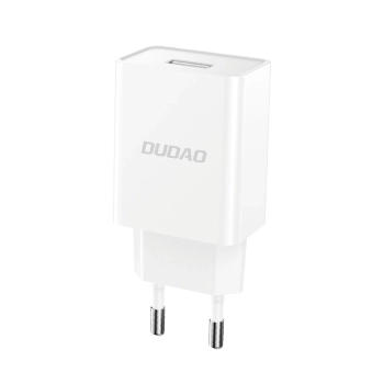 Ładowarka sieciowa USB-A 2.1A + kabel USB-A - microUSB - biała