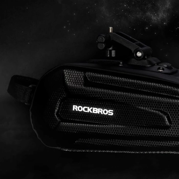 Torba rowerowa mocowana pod siodełko na zaczep szybkozłączke 1.8l - czarna