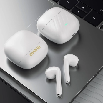 Słuchawki bezprzewodowe douszne TWS Bluetooth 5.3 - białe