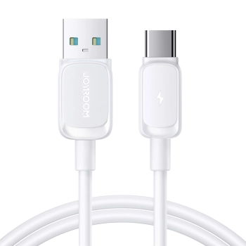 Kabel przewód Multi-Color Series A14 USB-A - USB-C 3A 1.2 m - biały