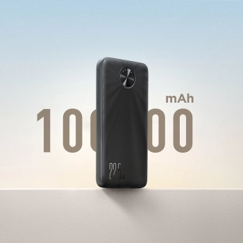 Powerbank 10000mAh USB-C USB-A 22.5W SCP QC PD - czarny